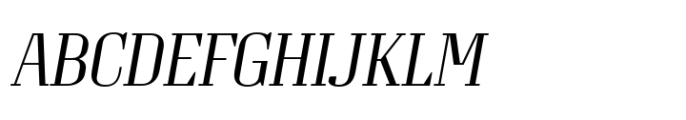 Grandheron Serif New Light Italic Font UPPERCASE
