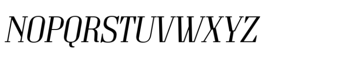Grandheron Serif New Light Italic Font UPPERCASE