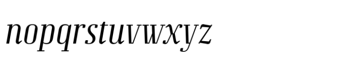 Grandheron Serif New Light Italic Font LOWERCASE