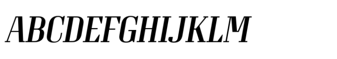 Grandheron Serif New Medium Italic Font UPPERCASE