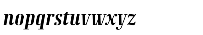 Grandheron Serif New Semi Bold Italic Font LOWERCASE