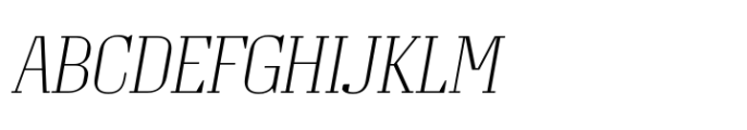 Grandheron Serif New Thin Italic Font UPPERCASE