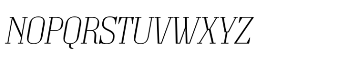 Grandheron Serif New Thin Italic Font UPPERCASE