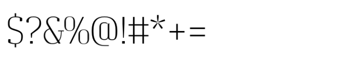 Grandheron Serif New Thin Font OTHER CHARS