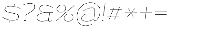 Grandi Thin Italic Font OTHER CHARS