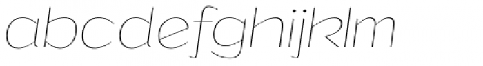 Grandi Thin Italic Font LOWERCASE