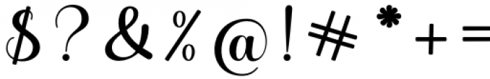 Granding Script Regular Font OTHER CHARS