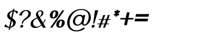 Grandiosity Semi Bold Italic Font OTHER CHARS