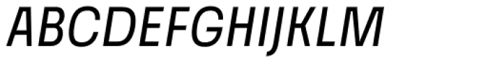 Grandis Condensed Regular Italic Font UPPERCASE
