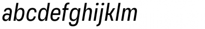 Grandis Condensed Regular Italic Font LOWERCASE