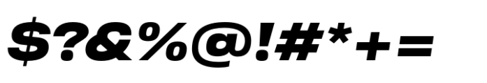 Grandis Extended Black Italic Font OTHER CHARS