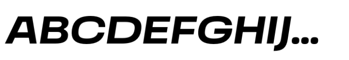 Grandis Extended Bold Italic Font UPPERCASE
