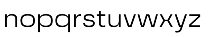 Grandis Extended Light Font LOWERCASE