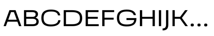 Grandis Extended Regular Font UPPERCASE