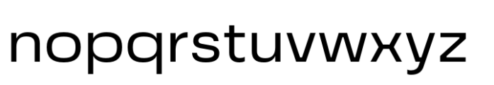 Grandis Extended Regular Font LOWERCASE