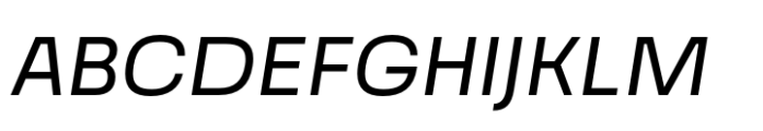Grandis Regular Italic Font UPPERCASE