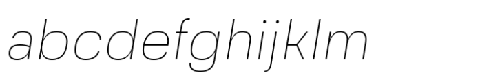 Grandis Thin Italic FONT