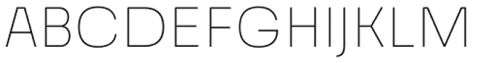Grandis Thin Font UPPERCASE