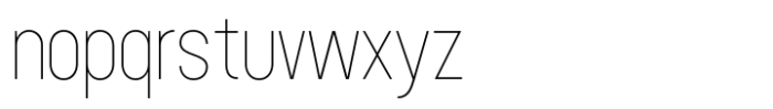 Grandison Thin Font LOWERCASE