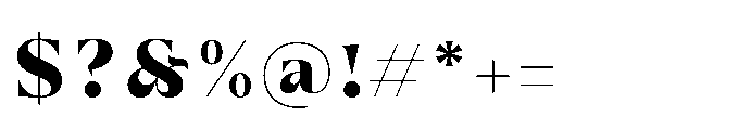 Grandlux Black Font OTHER CHARS