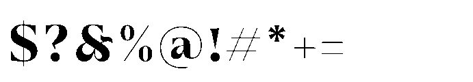 Grandlux Extra Bold Font OTHER CHARS