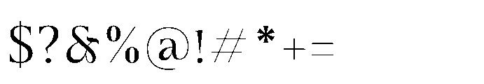 Grandlux Light Font OTHER CHARS