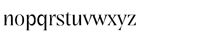Grandlux Light Font LOWERCASE