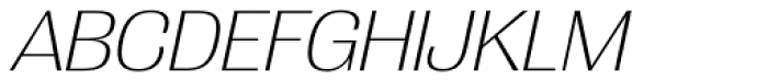 Grange ExtraLight Italic Font UPPERCASE