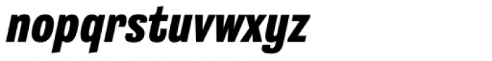 Grange Heavy Condensed Italic Font LOWERCASE