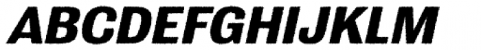 Grange Rough Bold Italic Font UPPERCASE