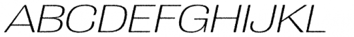 Grange Rough ExtraLight Extended Italic Font UPPERCASE