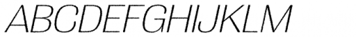 Grange Rough ExtraLight Italic Font UPPERCASE