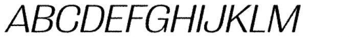 Grange Rough Light Italic Font UPPERCASE
