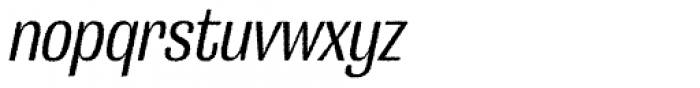 Grange Rough Medium Condensed Italic Font LOWERCASE