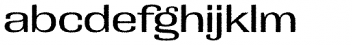 Grange Rough Medium Extended Font LOWERCASE