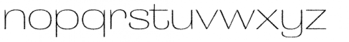 Grange Rough Thin Extended Font LOWERCASE