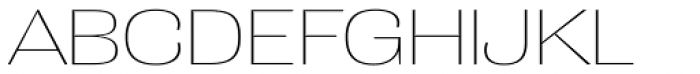 Grange Thin Extended Font UPPERCASE