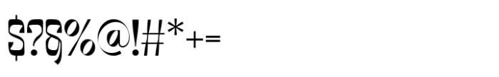 Grangeus Regular Font OTHER CHARS