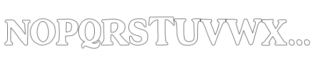 Granier Crown Outline Font UPPERCASE