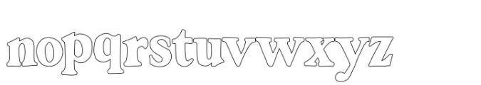 Granier Crown Outline Font LOWERCASE