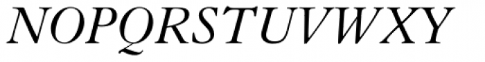Granjon Italic Font UPPERCASE