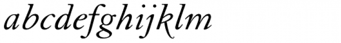 Granjon LT Std Italic Font LOWERCASE