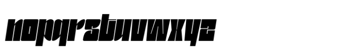 Granke Extra Bold Oblique Font LOWERCASE