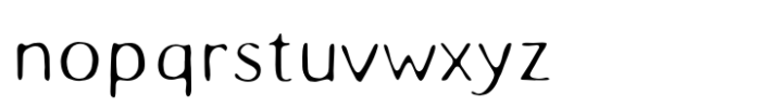 Granmile Light Font LOWERCASE