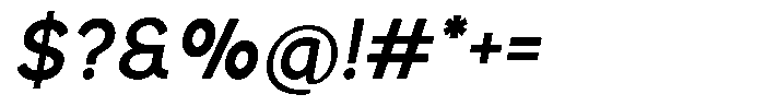 Granty Italic Font OTHER CHARS