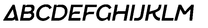 Granty Italic Font UPPERCASE