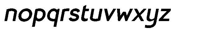 Granty Italic Font LOWERCASE
