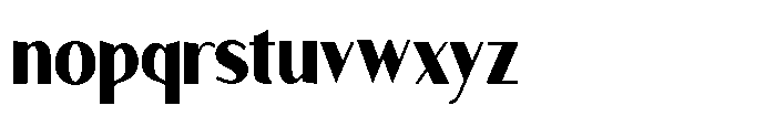 Granvia Ultra Black Condensed Font LOWERCASE