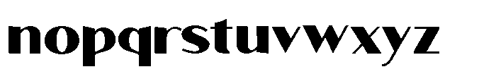 Granvia Ultra Black Expanded Font LOWERCASE