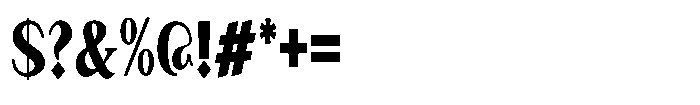 Granvia Ultra Black Extra Condensed Font OTHER CHARS